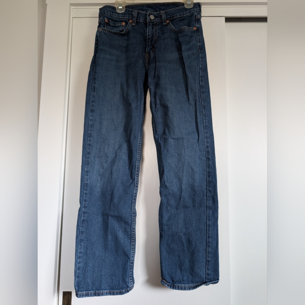 Levi's Men's Straight Jeans in Deep Blue
